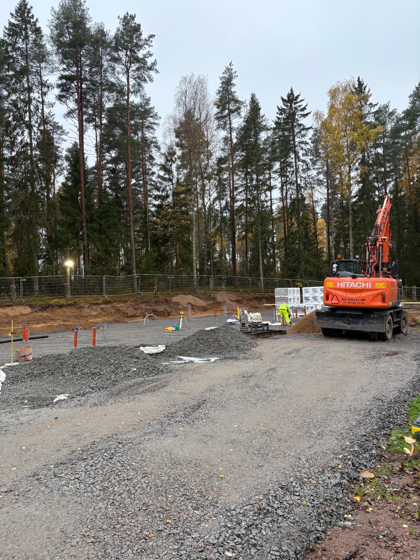 Schaktning och markarbeten