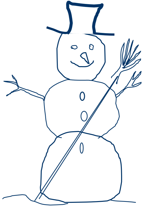 Snögubbe, illustration